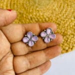 german-silver-stone-earrings