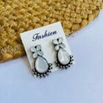 german-silver-stone-earrings
