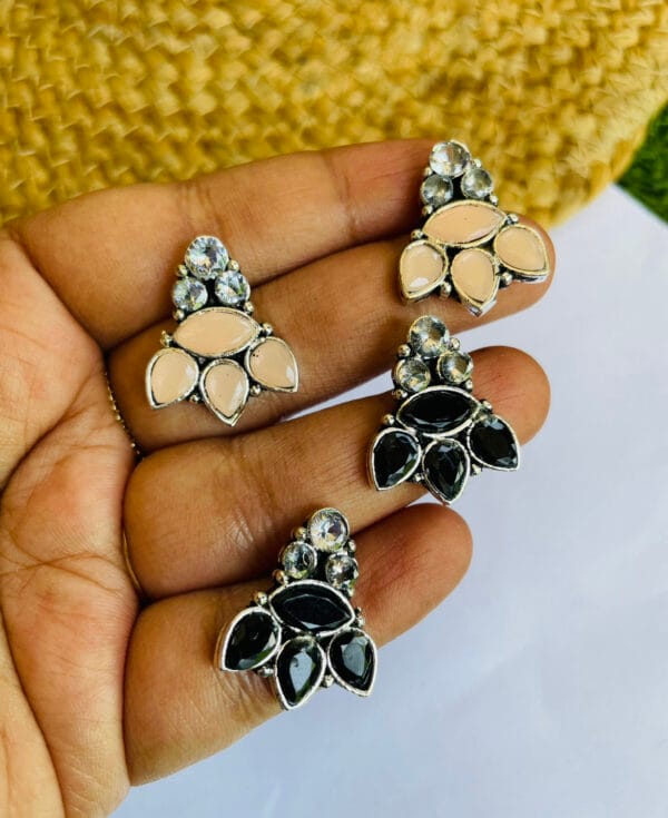 german-silver-stud-earrings