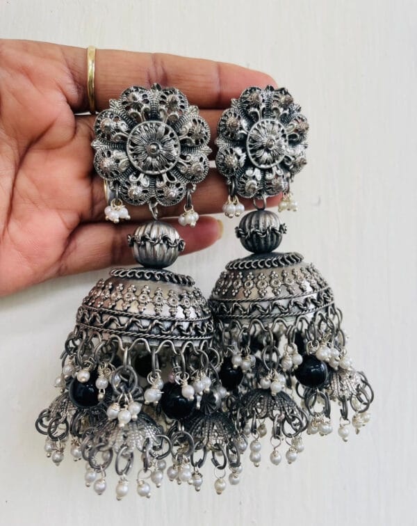 oxidised-blackpolish-boho-jhumka