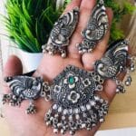 oxidised-blackpolish-choker-necklace-set