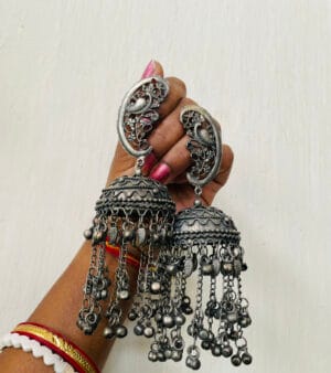 oxidised-blackpolish-jhumka