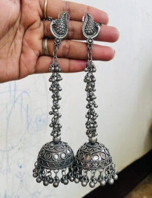 oxidised-blackpolish-long-jhumka
