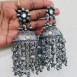 oxidised-boho-jhumka