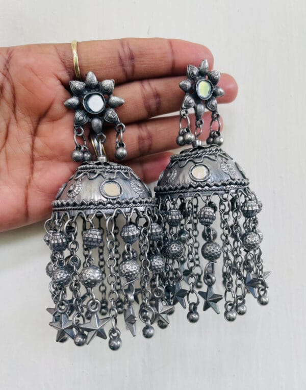 oxidised-boho-jhumka