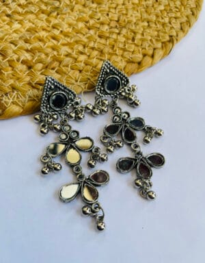 oxidised-mirror-earring