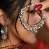 oxidised-silver-chandbali-earring-model