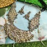 oxidised-silver-kundan-heavy-necklace-set