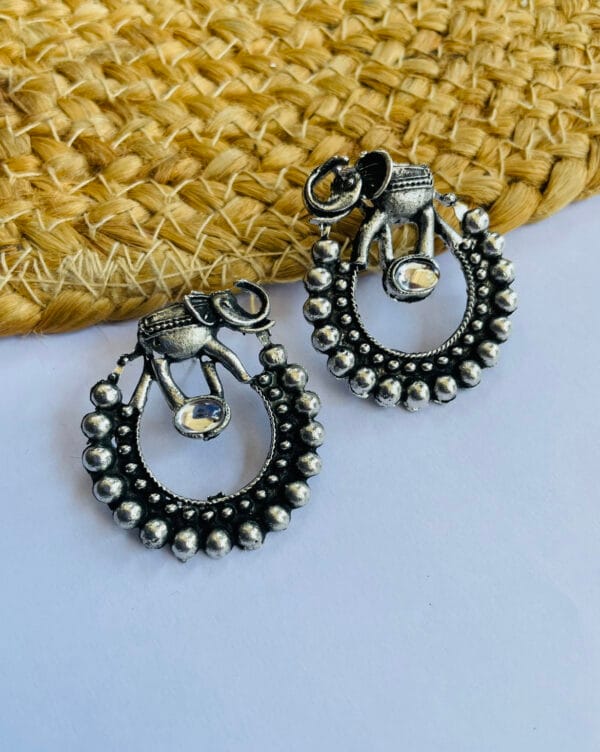 oxidised-stud-earrings