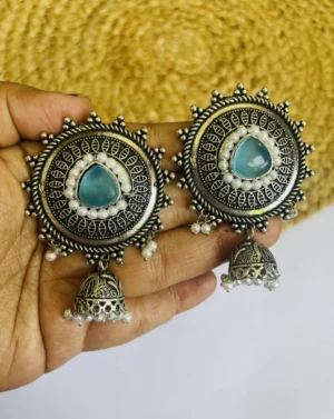 brass-replica-jhumka-earrings