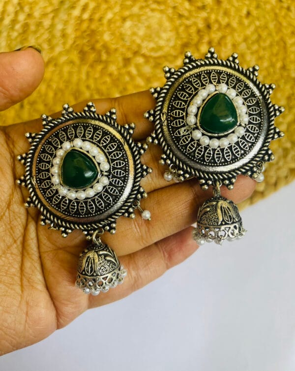 brass-replica-jhumka-earrings-2