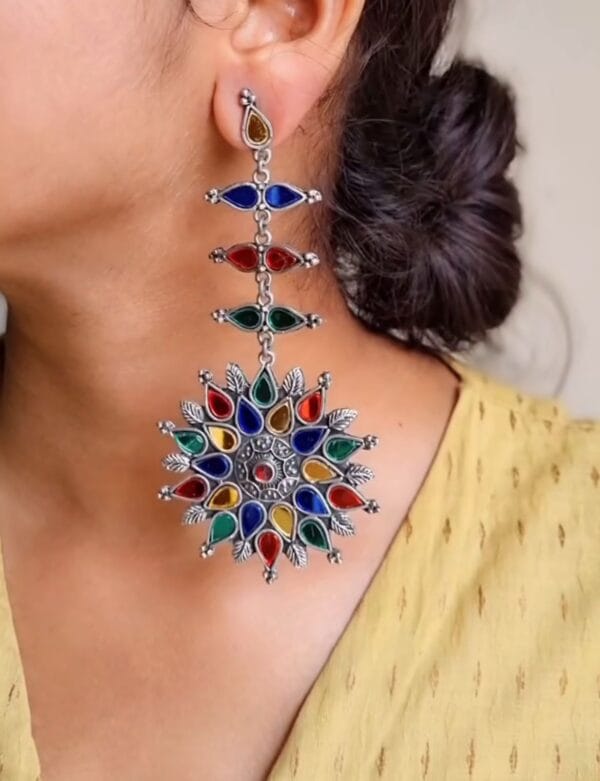 oxidised-blackpolish-afgani-earrings