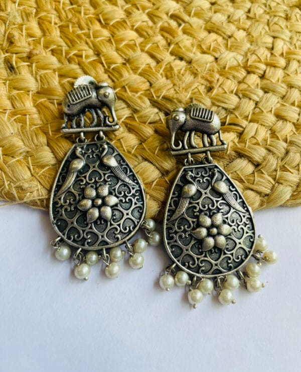 brass-replica-beaded-earring