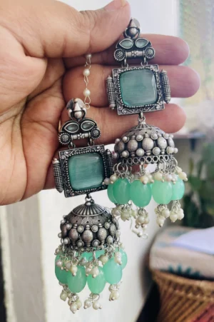 brass-replica-jhumka-earrings
