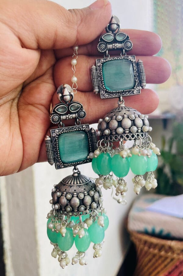 brass-replica-jhumka-earrings