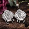 brass-silver-replica-horse-shape-earring