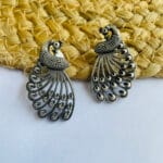 brass-silver-replica-peacock-shape-earring