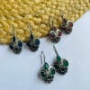 brass-silver-replica-stone-hoop-earring-2