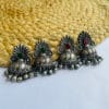 brass-silver-replica-stone-jhumka-3