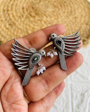 brass-silver-replica-bird-shape-earring