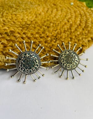 brass-silver-replica-coin-shape-earring