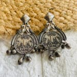 brass-silver-replica-coin-shape-earring