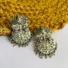 brass-silver-replica-durgamata-shape-earring