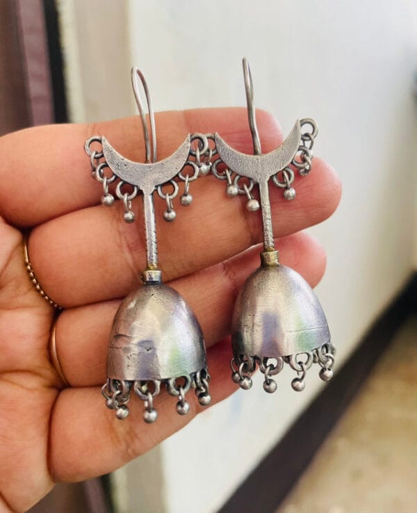brass-silver-replica-jhumka-2