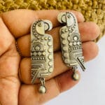 brass-silver-replica-parrot-shape-earring