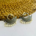 brass-silver-replica-peacock-shape-earring