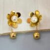 golden-anti-tarnish-flower-shape-earrings-2