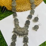 oxidised-blackpolish-long-necklace-set