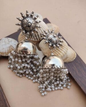 oxidised-pearl-traditional-jhumka