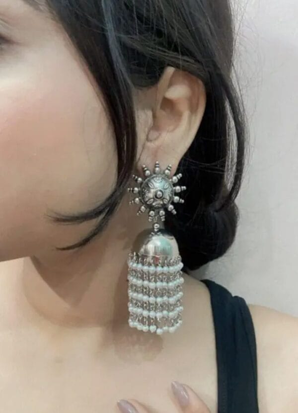 oxidised-pearl-traditional-jhumka-model2