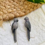 brass-silver-replica-parrot-shape-earring-2