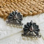 brass-silver-replica-peacock-shape-earring-3
