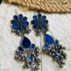 oxidised-blackpolish-afgani-mirror-earrings-blue