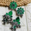 oxidised-blackpolish-afgani-mirror-earrings-green