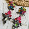 oxidised-blackpolish-afgani-mirror-earrings-multi