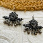 brass-silver-replica-durgamata-hoop-earring
