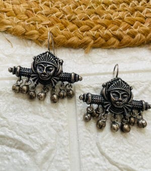 brass-silver-replica-durgamata-hoop-earring