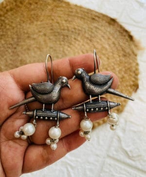 brass-silver-replica-hoop-earring