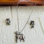 brass-silver-replica-necklace-set-with-earrings