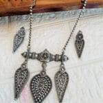 brass-silver-replica-necklace-set-with-earrings-6