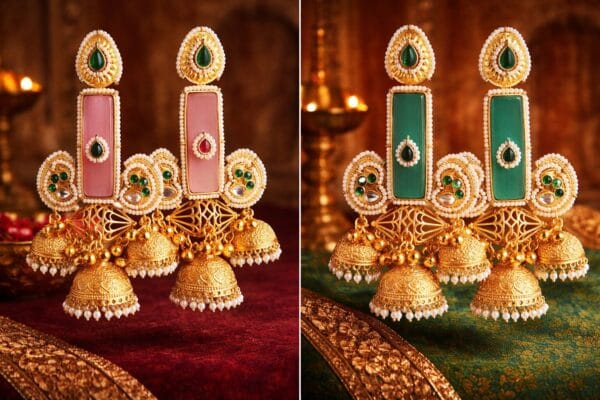royal-brass-gold-plated-kashmiri-earring-sea-green-baby-pink