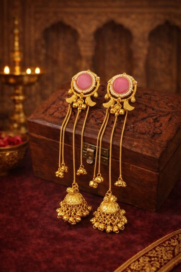 royal-brass-gold-plated-kashmiri-long-earring-baby-pink