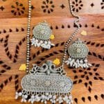 Brass Silver Replica Necklace Set With Earrings brass-silver-replica-necklace-set-with-earrings-21