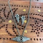 Brass Silver Replica Necklace Set With Earrings brass-silver-replica-necklace-set-with-earrings-23