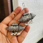 Brass Silver Replica Hoop Earring brass-silver-replica-hoop-earring-23